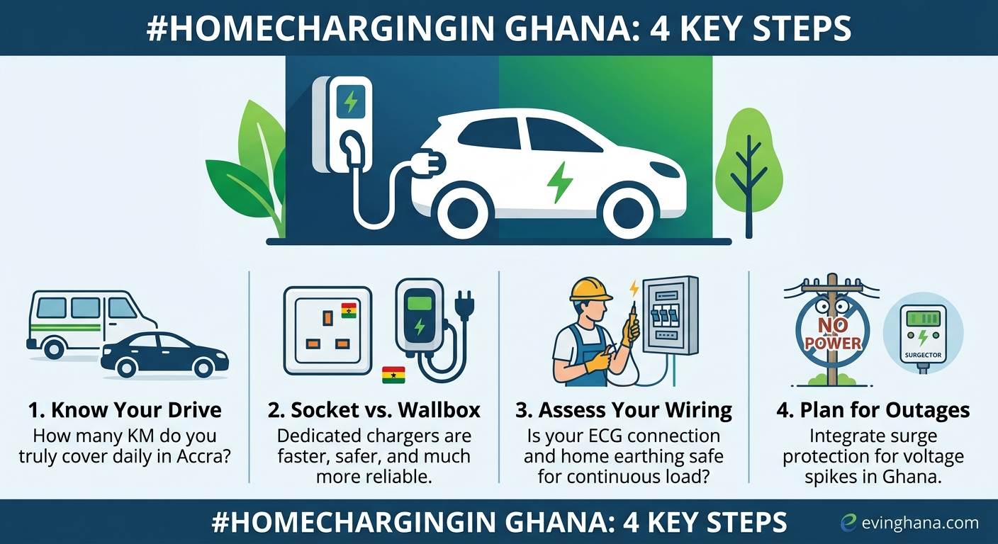 Charging an EV at Home in Ghana: A Practical Guide